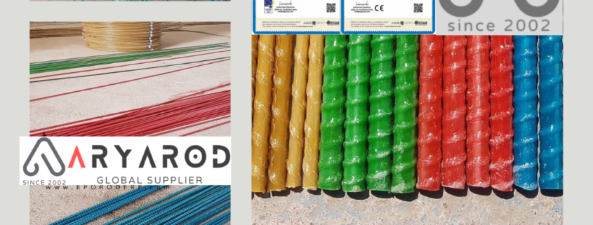 Colored GFRP rebars